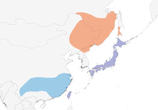 Distribution of the Mandarin Duck - Range Map