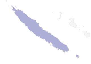 Distribution of the New Caledonian Imperial-Pigeon - Range Map