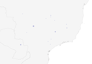 Distribution of the Lesser Nothura - Range Map
