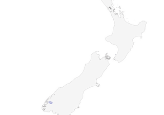 Distribution of the South Island Takahe - Range Map