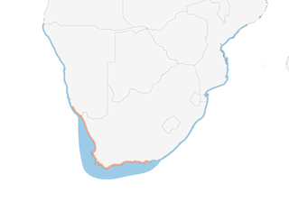 Distribution of the African Penguin - Range Map