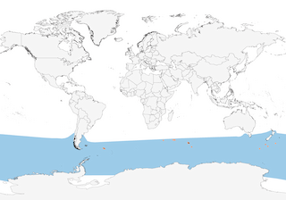 Distribution of the Light-mantled Albatross - Range Map