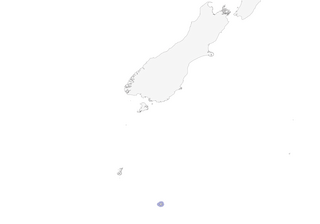 Distribution of the Campbell Islands Shag - Range Map