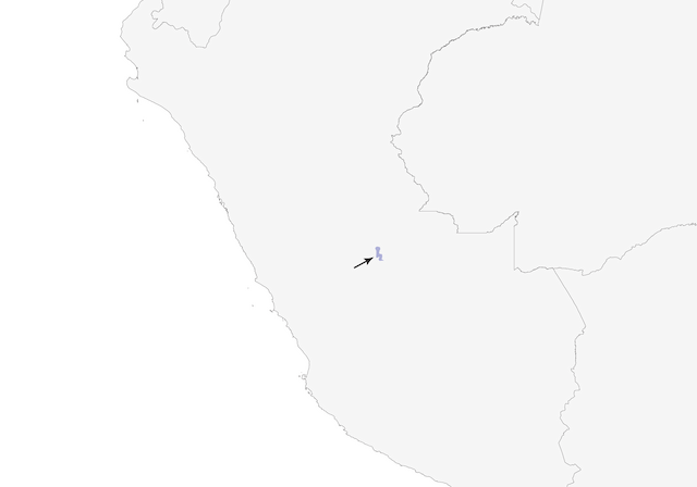 Distribution of the Scientific Name: Capito fitzpatricki - Sira Barbet - 