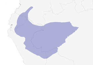 Distribution of the Peruvian Warbling-Antbird - Range Map