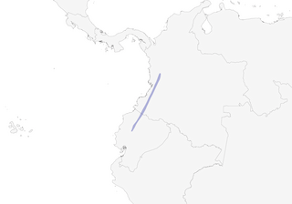 Distribution of the Nariño Tapaculo - Range Map