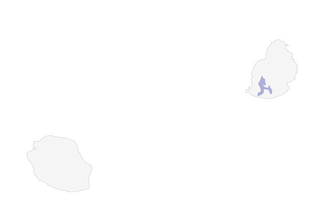 Distribution of the Mauritius Cuckooshrike - Range Map
