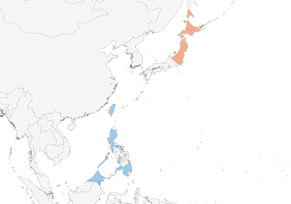 Distribution of the Chestnut-cheeked Starling - Range Map