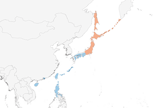 Distribution of the Brown-headed Thrush - Range Map