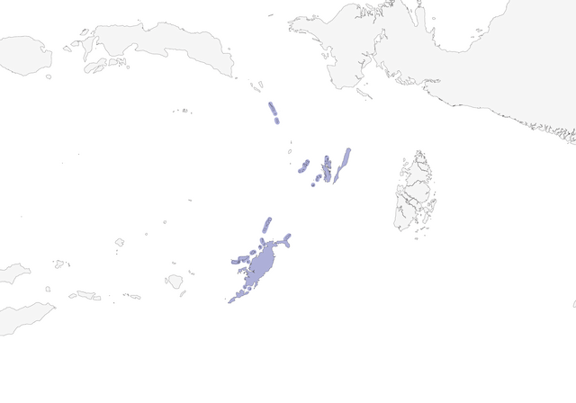 Distribution of the Pink-breasted Flowerpecker - Pink-breasted Flowerpecker - 