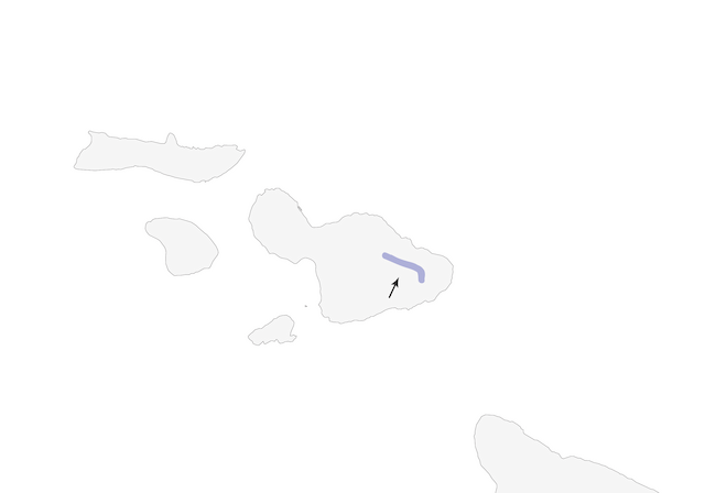 Figure 1. Distribution of Maui 'Akepa in early 1980s. - Maui Akepa - 