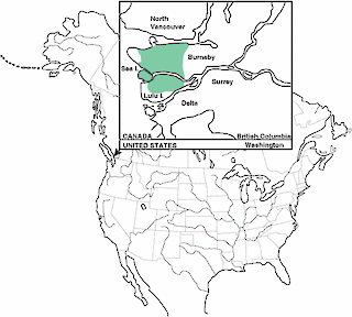 Figure 1. Distribution of the Crested Myna in North America. - Range Map