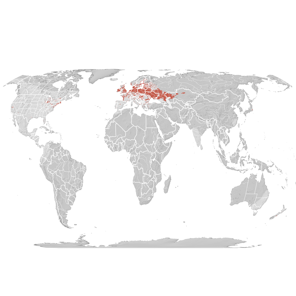 Mute Swan Range map Breeding eBird Status and Trends