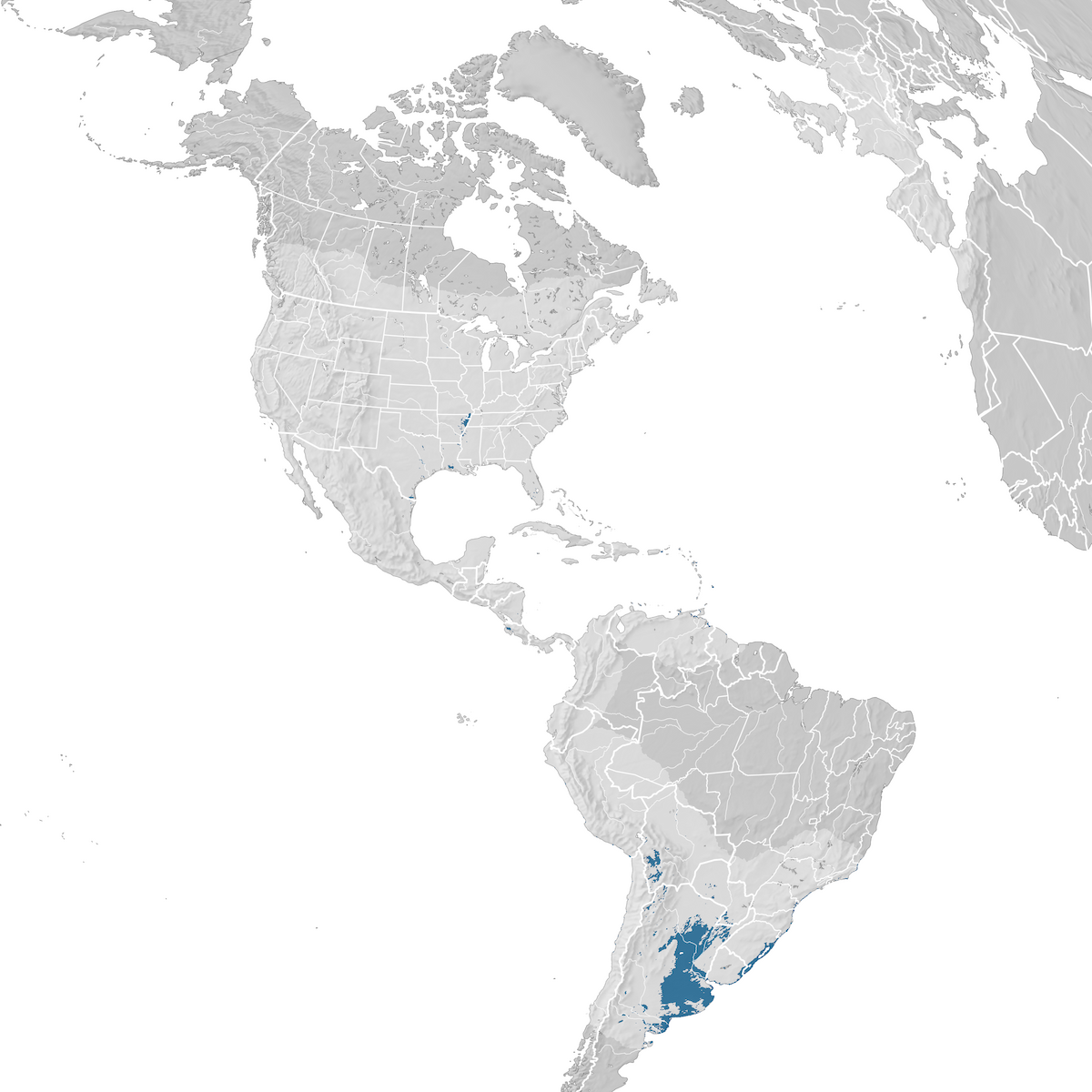 American Golden-Plover - Range map: Non-breeding - eBird Status and Trends