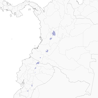 Distribution of the Crescent-faced Antpitta - Range Map