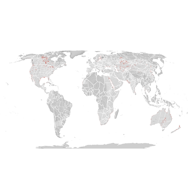 Mapa de distribuição