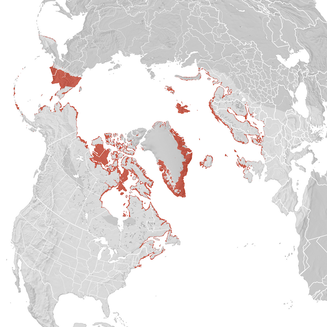 Mapa de distribuição