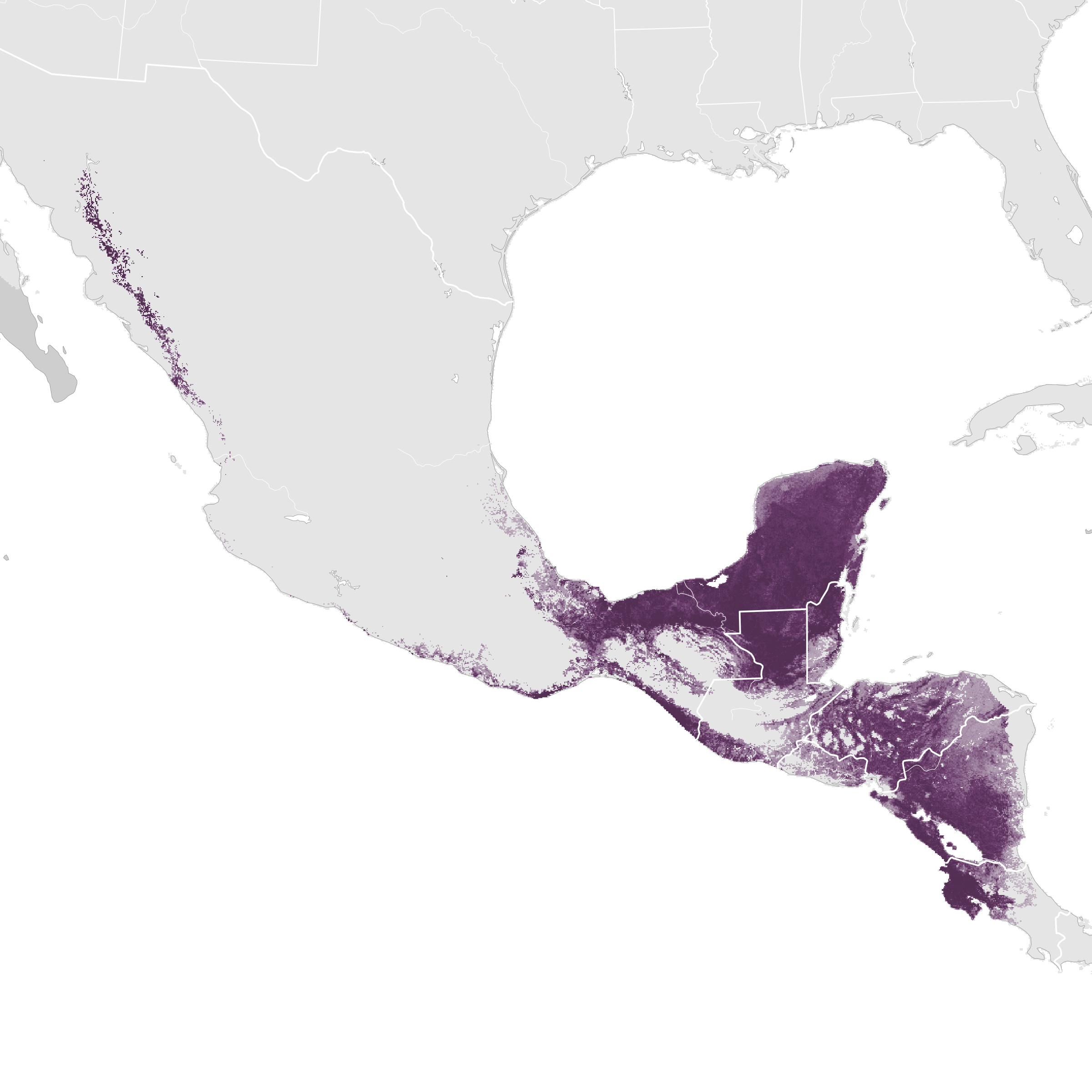 parrot habitat map