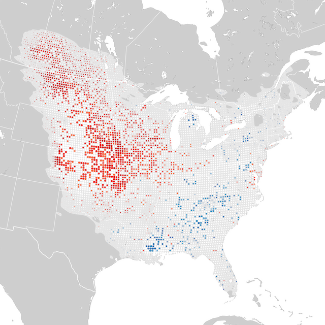 Carte des tendances