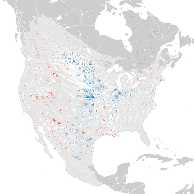 Carte des tendances