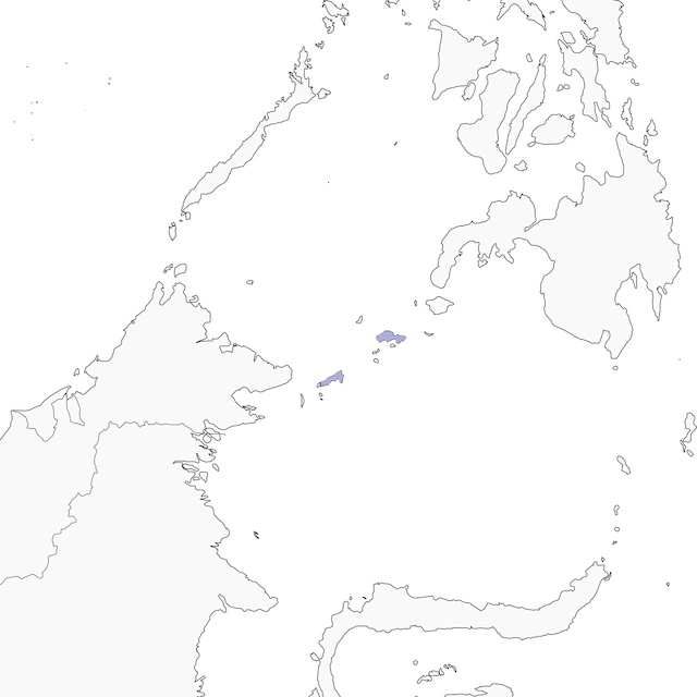 Distribution of the Sulu Jungle Flycatcher - Sulu Jungle Flycatcher - 