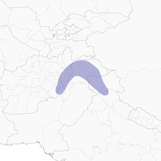 Distribution of the Kashmir Nutcracker - Range Map