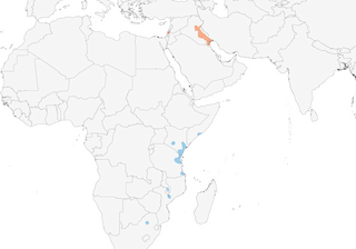 Distribution of the Basra Reed Warbler - Range Map