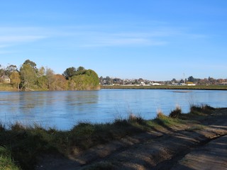 Balclutha--Clutha River at airport, Clutha District, Otago, New Zealand ...